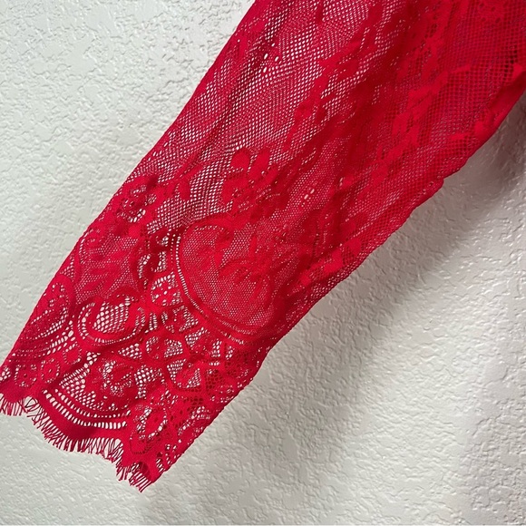 Lane Bryant Lace Faux Wrap Dress - Picture 5 of 8